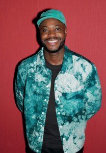 LONDON, ENGLAND - SEPTEMBER 16: Yinka Ilori attends the LFW opening night party at The Windmill on September 16, 2021 in London, England. (Photo by Darren Gerrish/WireImage for BFC)
