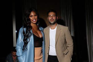 Laverne Cox and Jonathan Simkhai attend the Jonathan Simkhai dinner party at Public in New York on September 11, 2021.