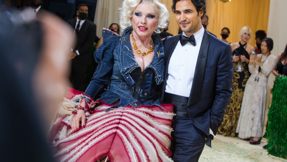 Debbie Harry in Zac Posen with designer