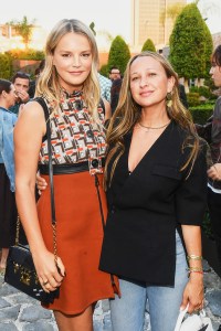 Kelly Sawyer and Jen Meyer attend the Louis Vuitton cocktail reception at Goya Studios in Hollywood, California on September 8, 2021.