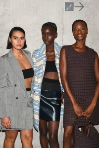 Backstage at Max Mara RTW Spring 2022