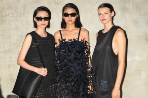 Backstage at Max Mara RTW Spring 2022
