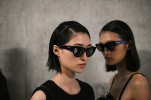 Backstage at Max Mara RTW Spring 2022