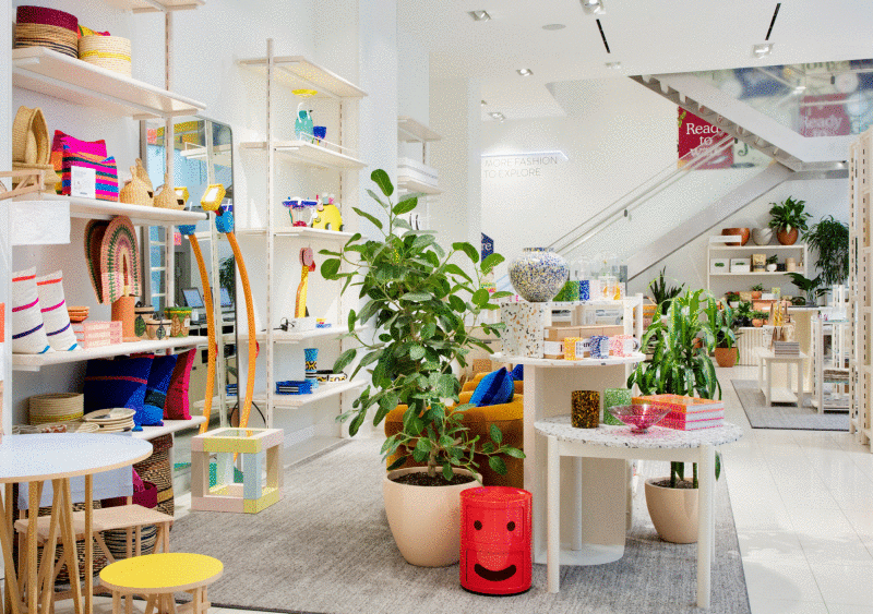 The two-story space inside the Nordstrom NYC flagship carries furnishings focused on kitchen and tabletop, home textiles and home decor.