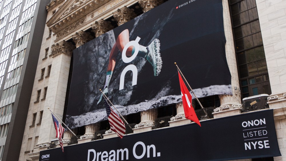 On went public on the New York Stock Exchange Wednesday.