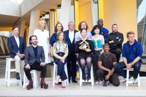 The jury and winners of the 2021 edition of the LVMH Prize for Young Designers.