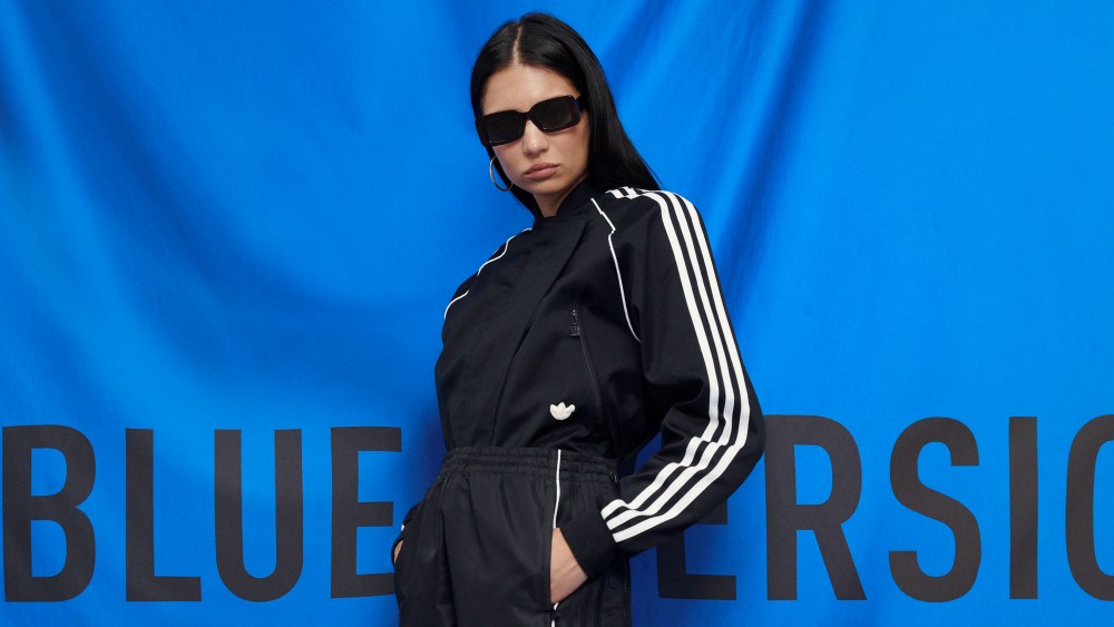 A look from Adidas Originals' Blue Version fall collection