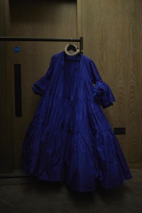 Backstage at Richard Quinn RTW Spring 2022