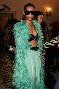 Backstage at Roberto Cavalli RTW Spring 2022