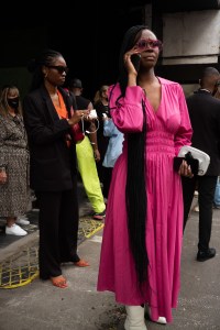 Street Style at London Fashion Week Spring 2022