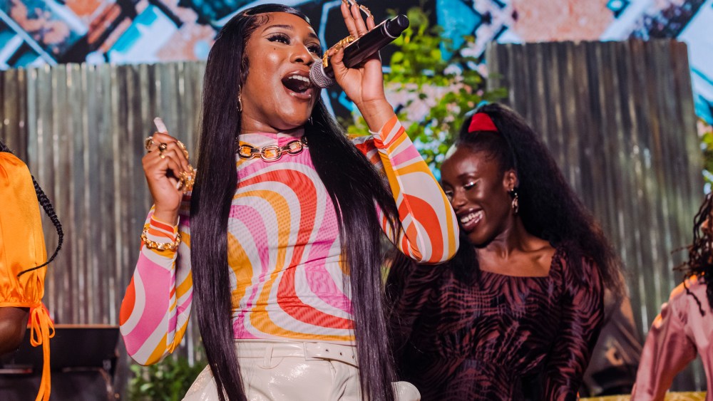 Alicai Harley performing at Ted Baker's Street Party Sessions