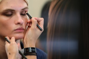 Backstage at Tom Ford RTW Spring 2022