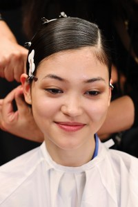 Backstage at Tom Ford RTW Spring 2022
