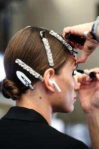 Backstage at Tom Ford RTW Spring 2022