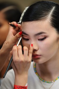 Backstage at Tom Ford RTW Spring 2022