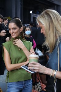 in the front row at Tory Burch  RTW Spring 2022