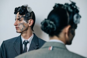Backstage at Thom Browne RTW Spring 2022