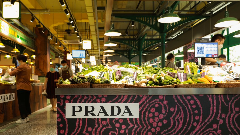 Prada took over the Shanghai wet market for the launch of its fall 2021 campaign.