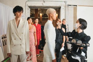 Backstage at Gabriela Hearst RTW Spring 2022