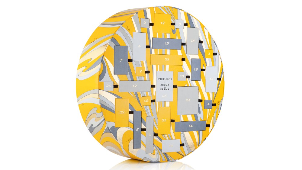 The Emilio Pucci x Acqua di Parma Advent calendar.