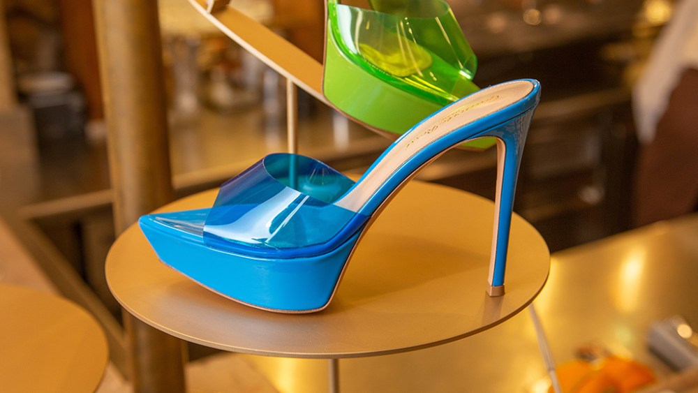 Gianvito Rossi, plexi platform sandal