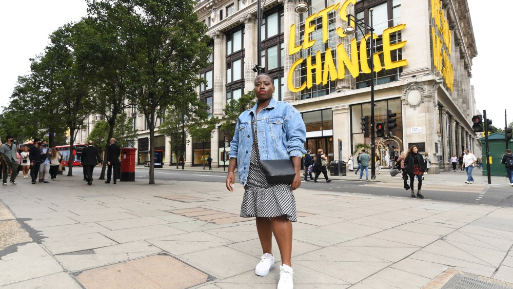 Candice Brathwaite for Oxford Street's Beyond Now sustainability campaign