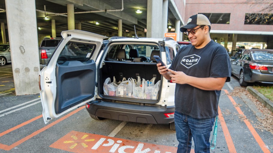 In acquiring Roadie, UPS is getting a both a technology platform and a network of 200,000 crowdsourced delivery drivers, such as the one seen here.