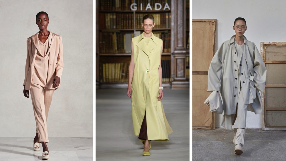 Kiton; Giada; Calcaterra RTW Spring 2022.