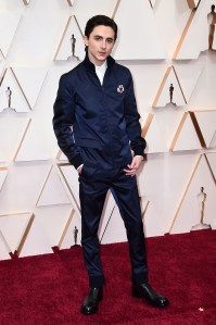 Timothee Chalamet arrives at the Oscars on Sunday, Feb. 9, 2020, at the Dolby Theatre in Los Angeles. (Photo by Jordan Strauss/Invision/AP)