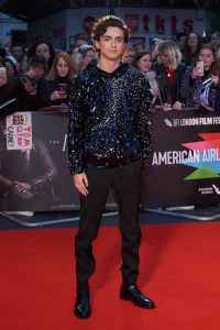 Photo by: KGC-247/STAR MAX/IPx 2019 10/3/19 Timothee Chalamet at the premiere of 'The King' in London, England.