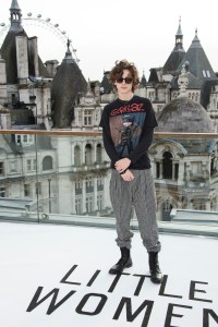 Actor Timothee Chalamet poses for photographers at the photo call of Little Women, at a central London hotel, Monday, Dec 16, 2019.(Photo by Joel C Ryan/Invision/AP)