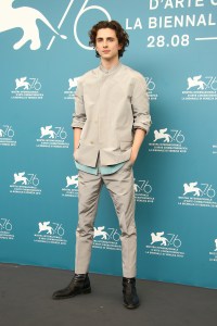 Actor Timothee Chalamet poses for photographers at the photo call for the film 'The King' at the 76th edition of the Venice Film Festival in Venice, Italy, Monday, Sept. 2, 2019. (Photo by Joel C Ryan/Invision/AP)