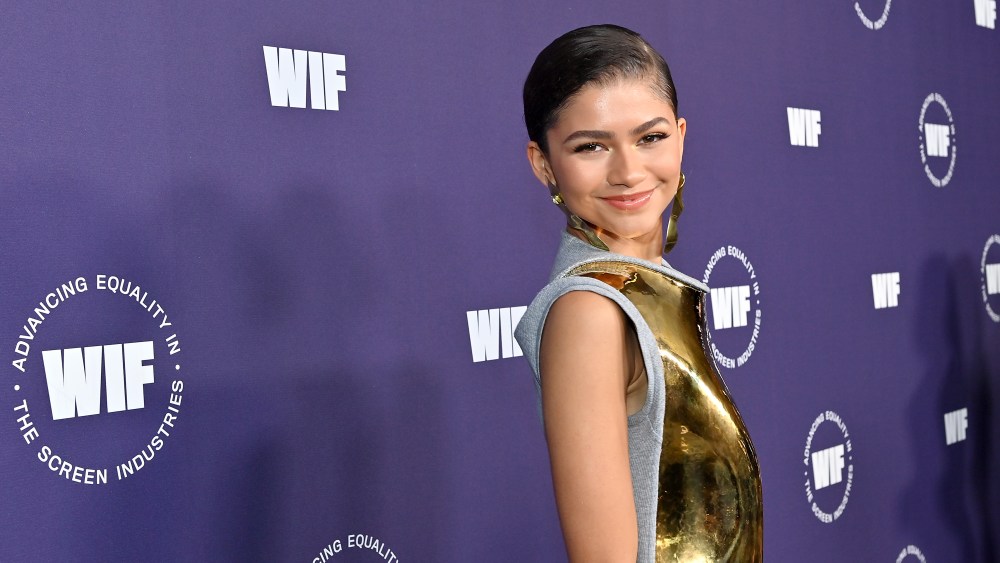 LOS ANGELES, CALIFORNIA - OCTOBER 06: Crystal Award Honoree Zendaya attends the Women in Film Honors: Trailblazers of the New Normal sponsored by Max Mara, ShivHans Pictures, and Lexus at the Academy Museum of Motion Pictures on October 06, 2021 in Los Angeles, California. (Photo by Stefanie Keenan/Getty Images for Women In Film (WIF))