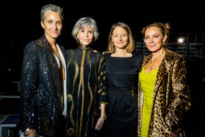 Alexandra Hedison, Jane Fonda, Jodie Foster and Jennifer Grey