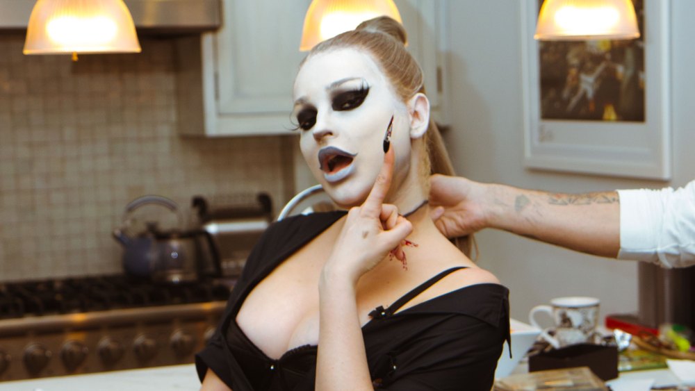 Getting Ready for Hulaween With Kim Petras