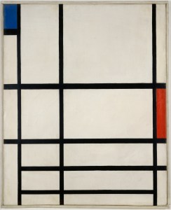“Composition in Red Blue and White II,” 1937, Piet Mondrian