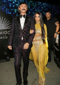 Celebrities in Halloween Costumes - File Photo by: zz/GOTPAP/STAR MAX/IPx 2017 10/27/17 Jonathan Cheban and Kim Kardashian (dressed in costume as Sonny and Cher) are seen in Los Angeles, CA.