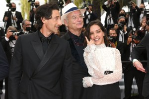 Adrien Brody, Lyna Khoudri, Bill Murray at the premier of the film the French Dispatch during the 74th Festival de Cannes - Cannes Film Festival at the Palais du Festival in Cannes, France, 12 July 2021. *** Local Caption *** (Photo by ddp images/Sipa USA)(Sipa via AP Images)