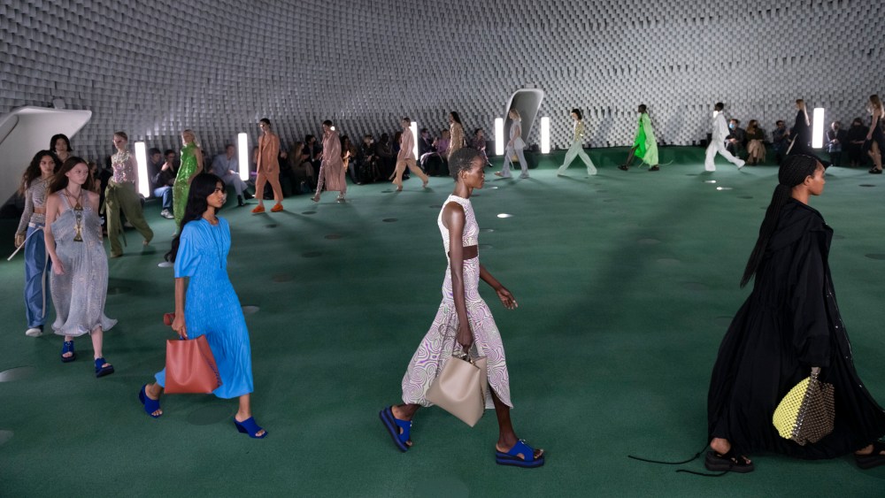 Stella McCartney SS22 runway finale during Paris Fashion Week