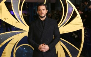 Kit Harington poses for photographers upon arrival at the premiere of the film 'Eternals' on Wednesday, Oct. 27, 2021, in London. (Photo by Joel C Ryan/Invision/AP)