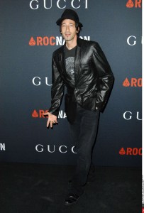 Adrien Brody attends Gucci and Rocnation's Pre-Grammy Luncheon at Soho House, 2011.