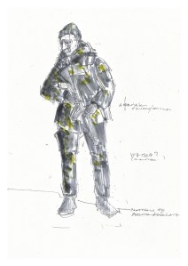 Costume sketch by Suttirat Anne Larlarb.