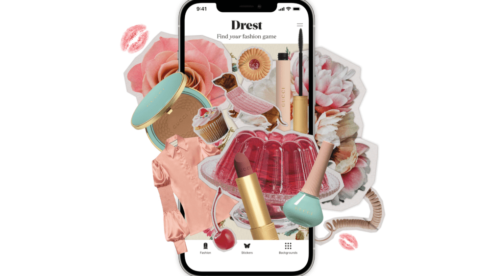 Drest partners with Gucci Beauty on new beauty features for the fashion styling game.