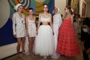 Backstage at Giambattista Valli RTW Spring 2022