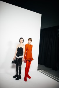 Backstage at Givenchy RTW Spring 2022