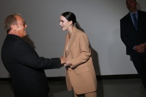 Michael Kors and Rachel Brosnahan