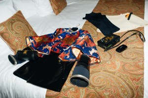 Getting ready with Grace Van Patten.