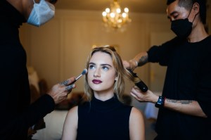 Getting ready with Grace Van Patten.
