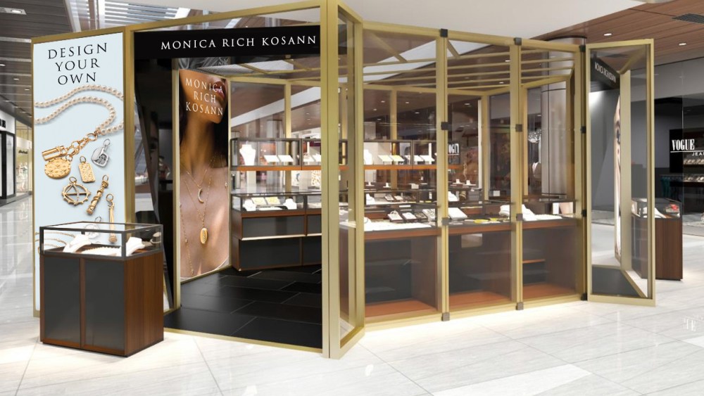 Rendering of the upcoming Monica Rick Kosann stores at Hudson Yards.