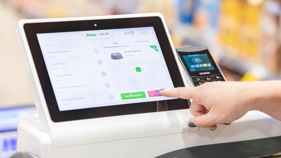 Seen here: Smart checkout technology from Caper AI.
